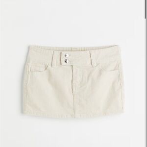 Corduroy mini skirt
